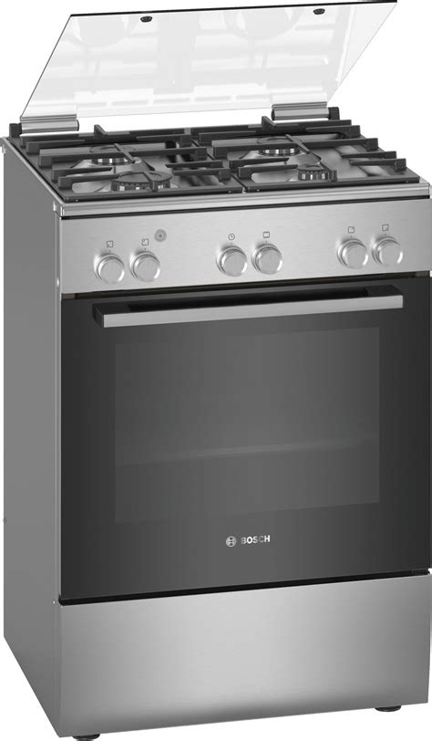 bosch 4 burner 60cm gas cooker stainless steel